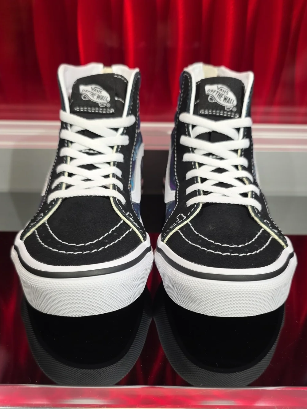 Vans Sk8 Hi Zip Robotic Dino Blue True White Mens 3 Womens 4.5 New With Box